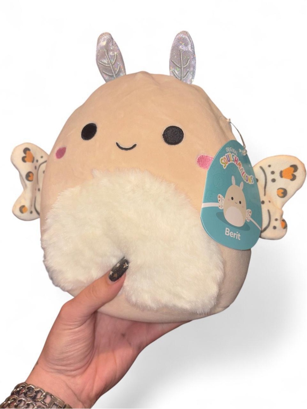 Squishmallow-Berit Plush Toy - Cream and White